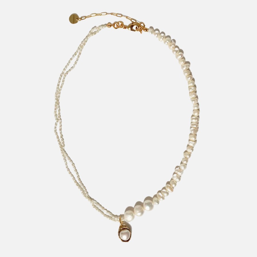 Necklaces Anita Berisha | Petite Mix Pearl Collar