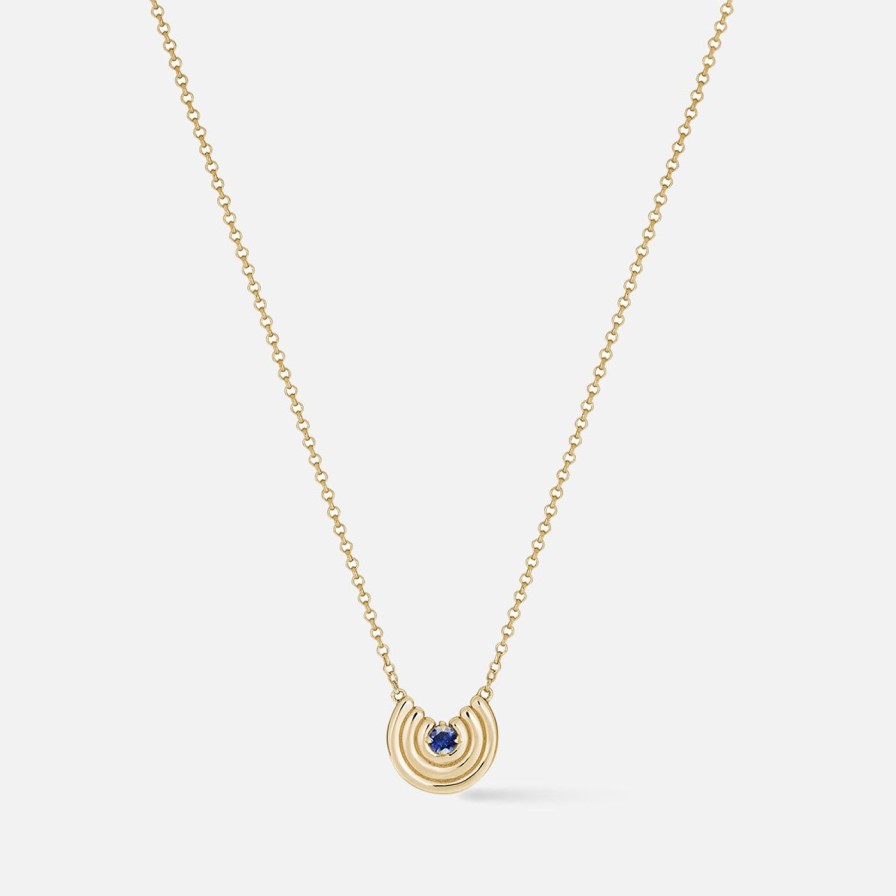 Necklaces ParkFord | Petite Revival Necklace Sapphire