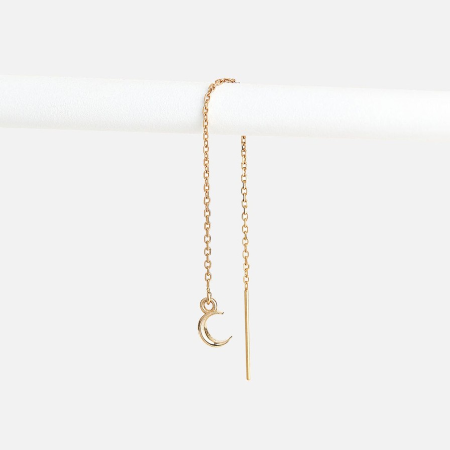 Earrings Talon Jewelry | Itty Bitty Threader Earring, Crescent