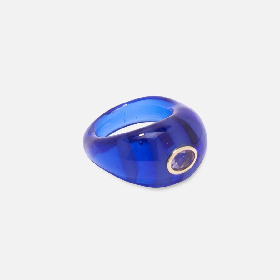 Rings Lizzie Fortunato | Monument Ring, Azure Blue