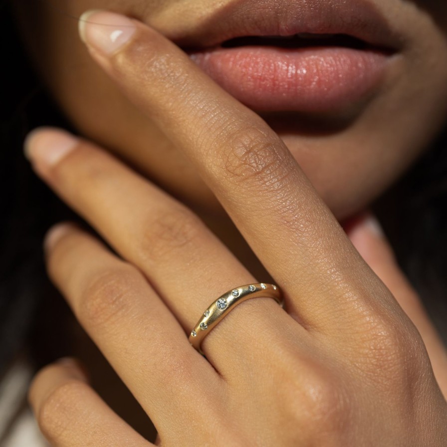 Rings White/Space | Novi Diamond Stacking Ring