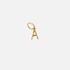 Charms & Pendants Mandy Reid | Mini Letter Charm In Gold 14K Yellow Gold