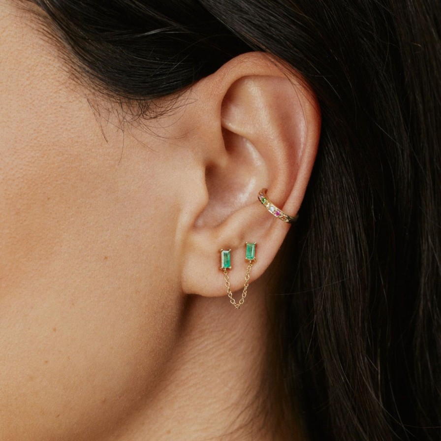 Earrings Eriness | Multi Colored Ear Cuff