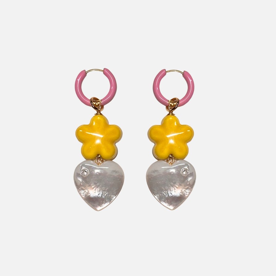 Earrings NOTTE | Love At First Sight Giardino Earrings, Yellow