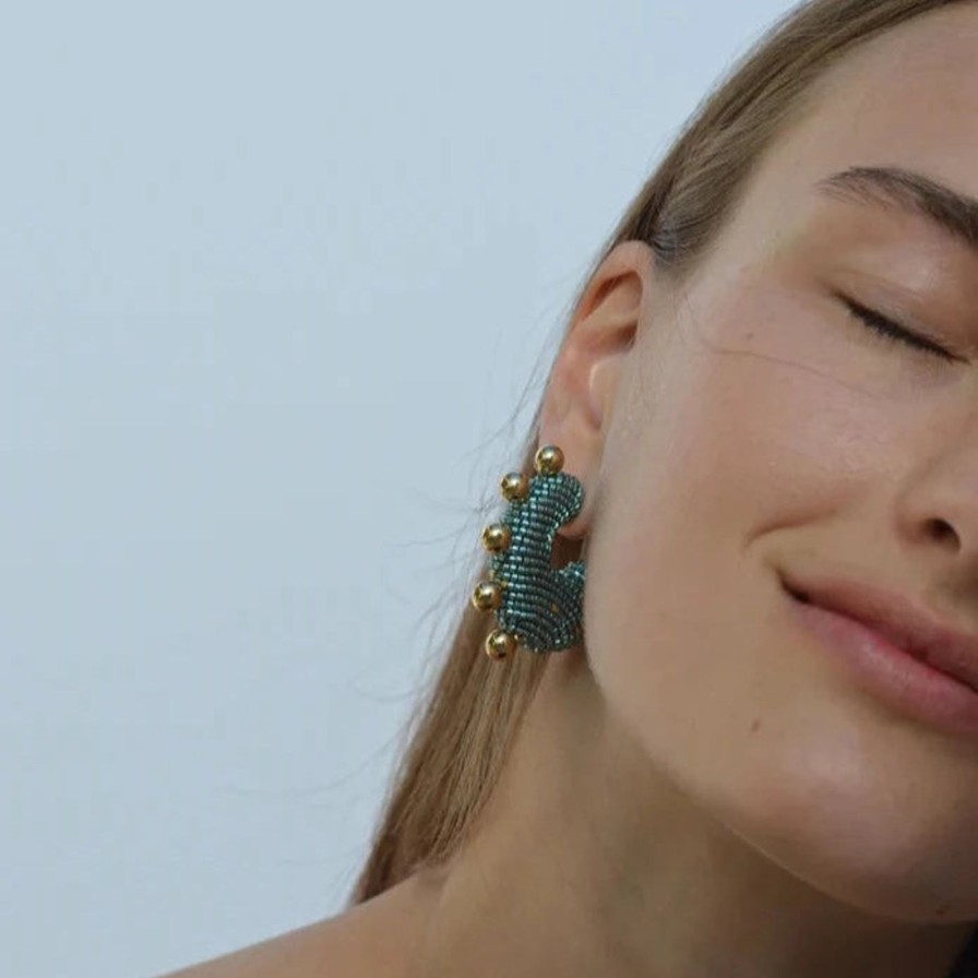 Earrings Susana Vega | Solito Pearled Earrings, Lemon