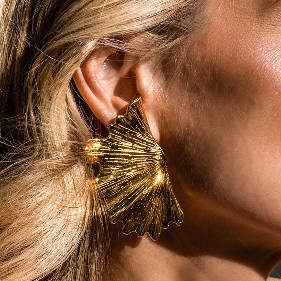 Earrings Christina Caruso | Ginkgo Leaf Earring