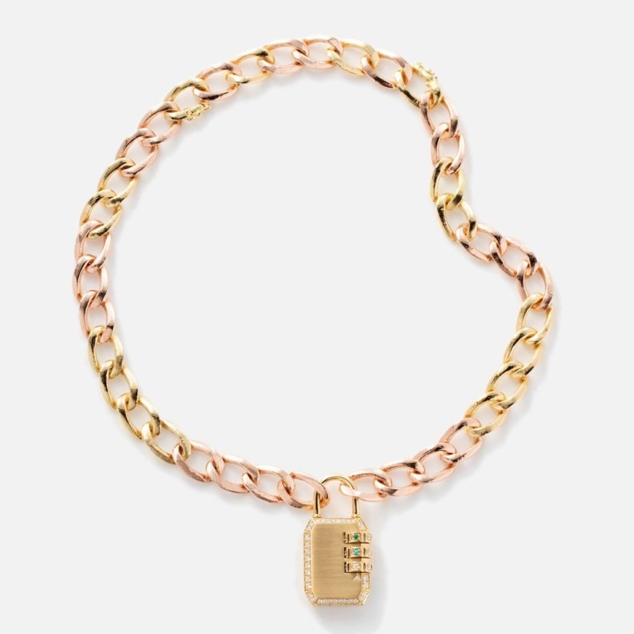 Necklaces James Banks Design | Large Code Padlock