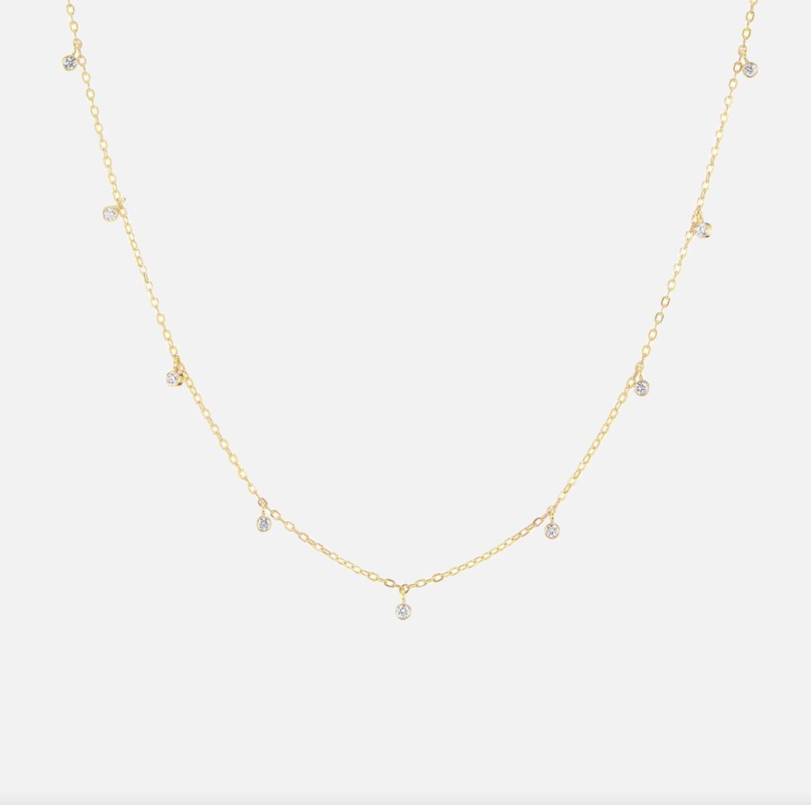 Necklaces The Gild | Nine Diamond Confetti Necklace