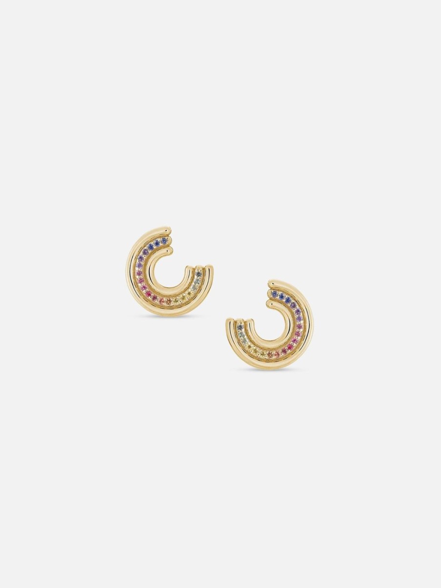 Earrings ParkFord | Revival Midi Studs Rainbow