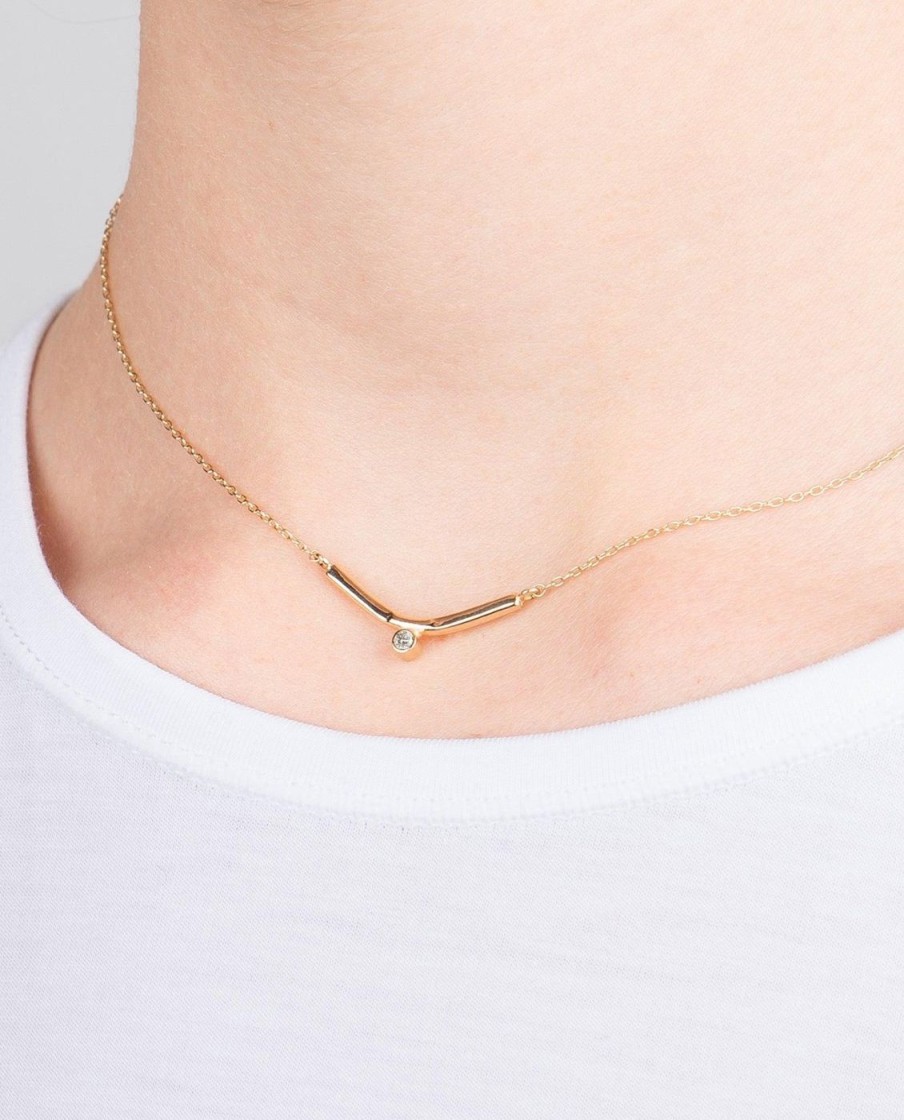 Necklaces M. Hisae | White Diamond Vestra Necklace