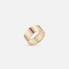 Rings Ri Noor | Pinstripe Strength Diamond And Ruby Cigar Band Ring