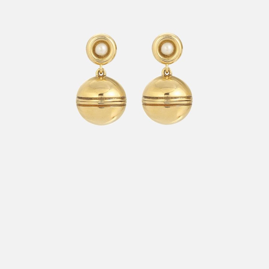 Earrings Monbouquette | Bubble Hatch Earrings Gold