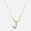 Necklaces The Gild | The Gold Diamond Initial Necklace