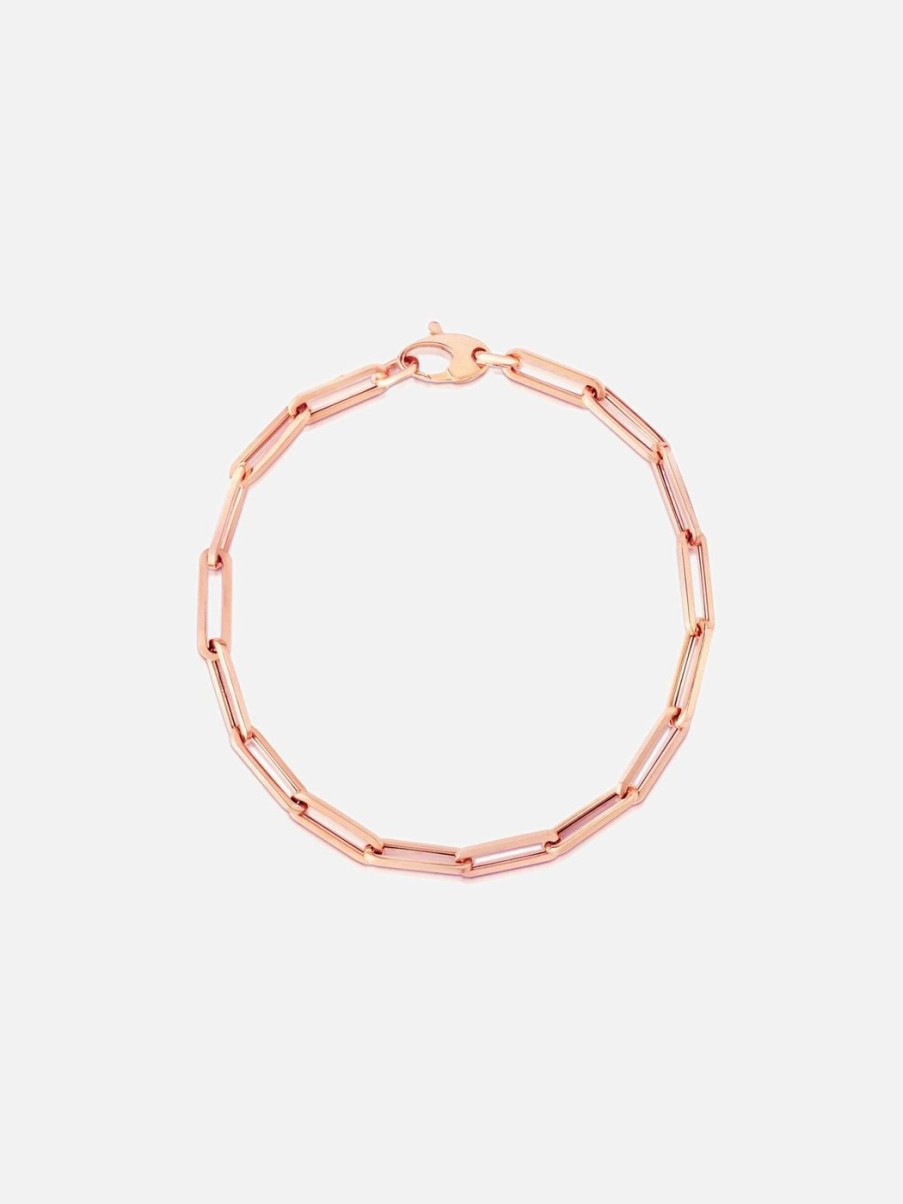 Bracelets Noor Shamma | Paperclip Bracelet Rose Gold