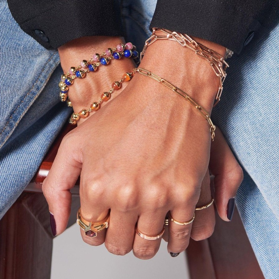 Bracelets Noor Shamma | Paperclip Bracelet Rose Gold