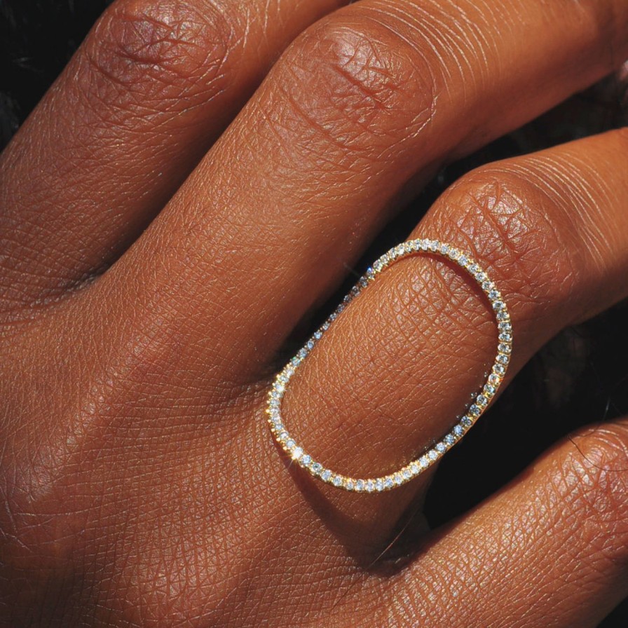 Rings White/Space | Continuity Pave Ring