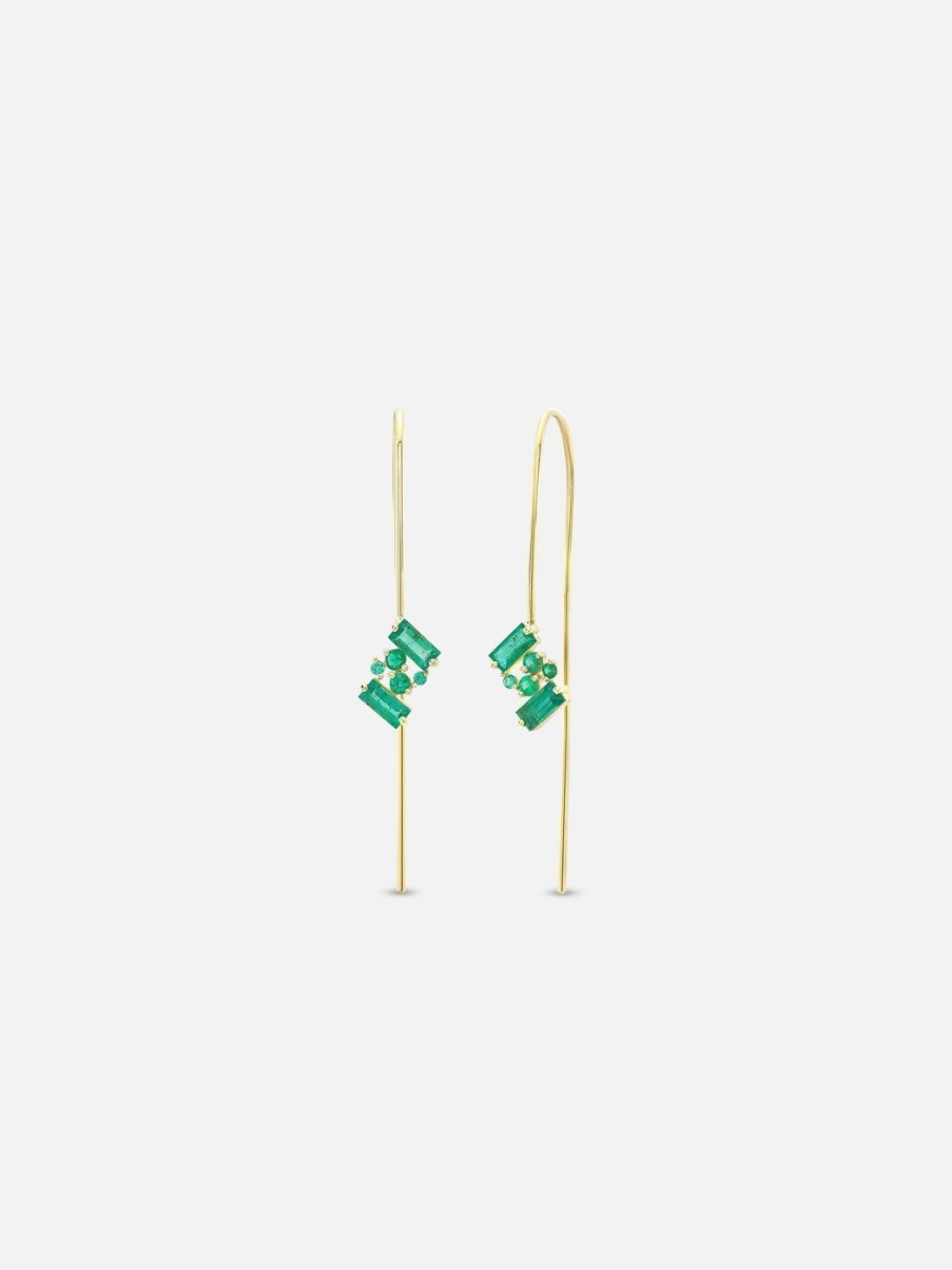 Earrings Meredith Young | Emerald Threaders