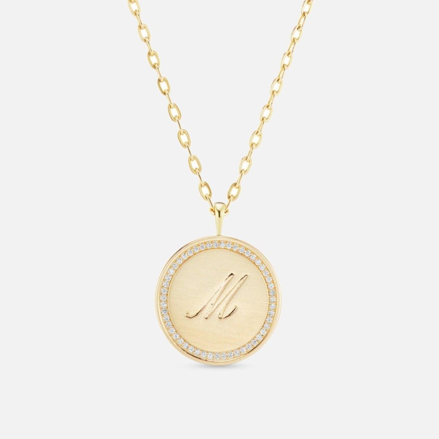 Necklaces The Gild | The Gold Diamond Signature Statement Necklace Yellow Gold