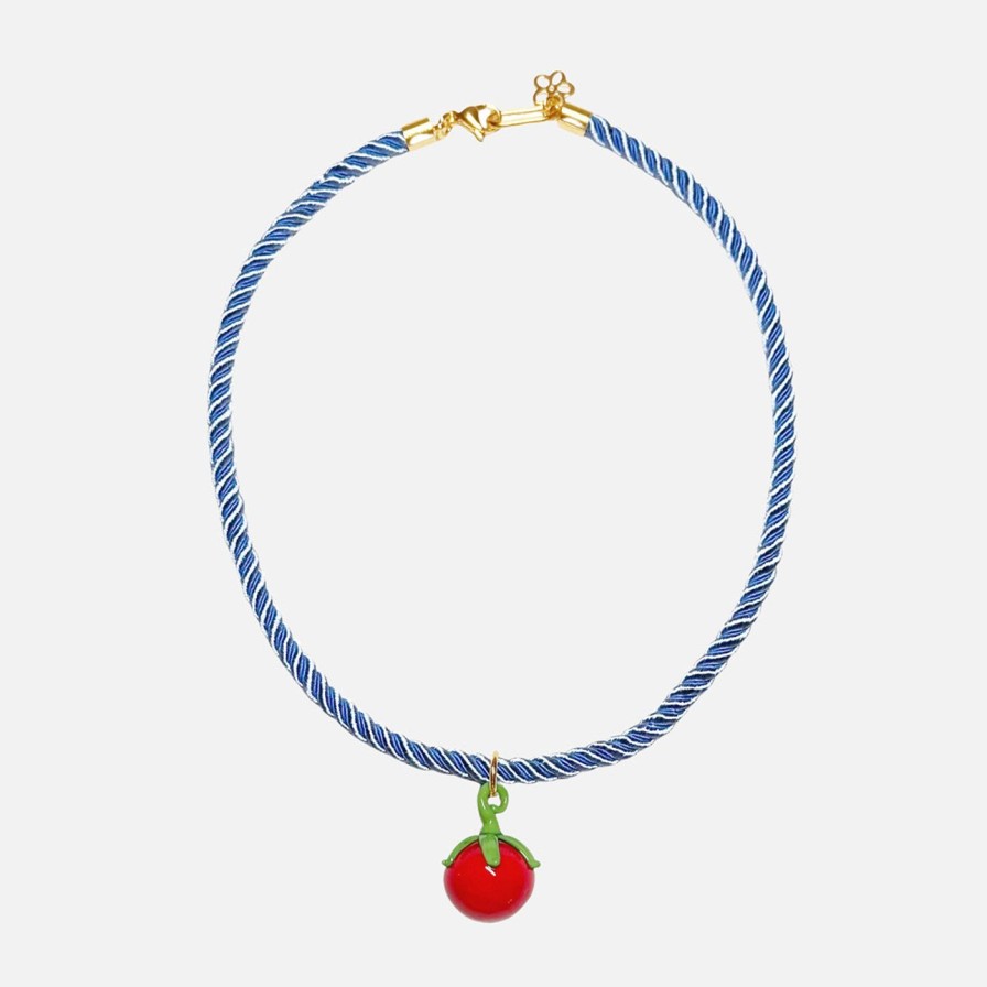 Necklaces NOTTE | Veggie Necklace, Tomato Light Blue