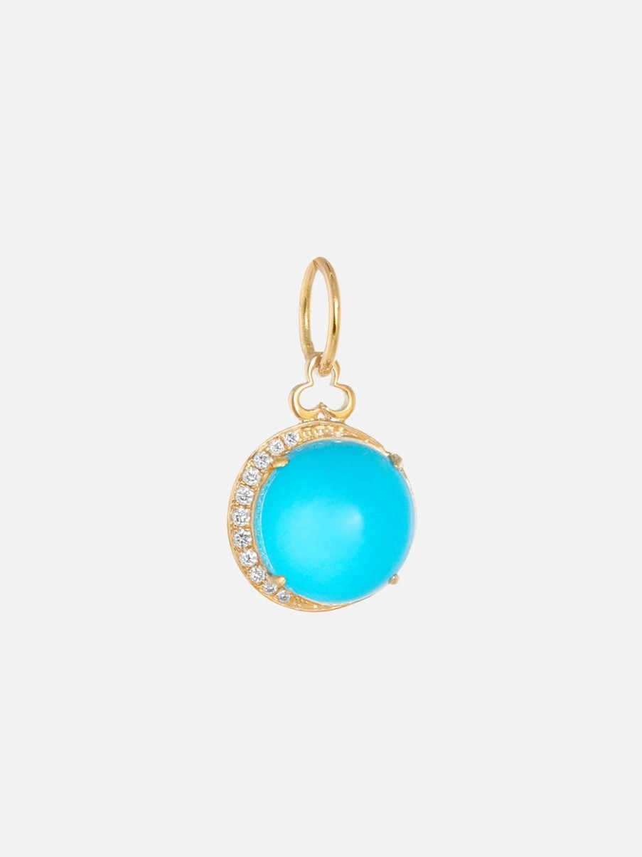 Charms & Pendants Devon Woodhill | Turquoise Moon Charm