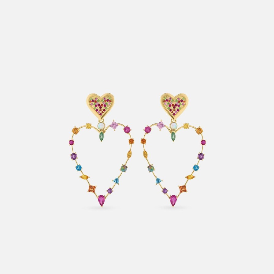 Earrings Eden Presley | Rainbow Love Transformer Earrings