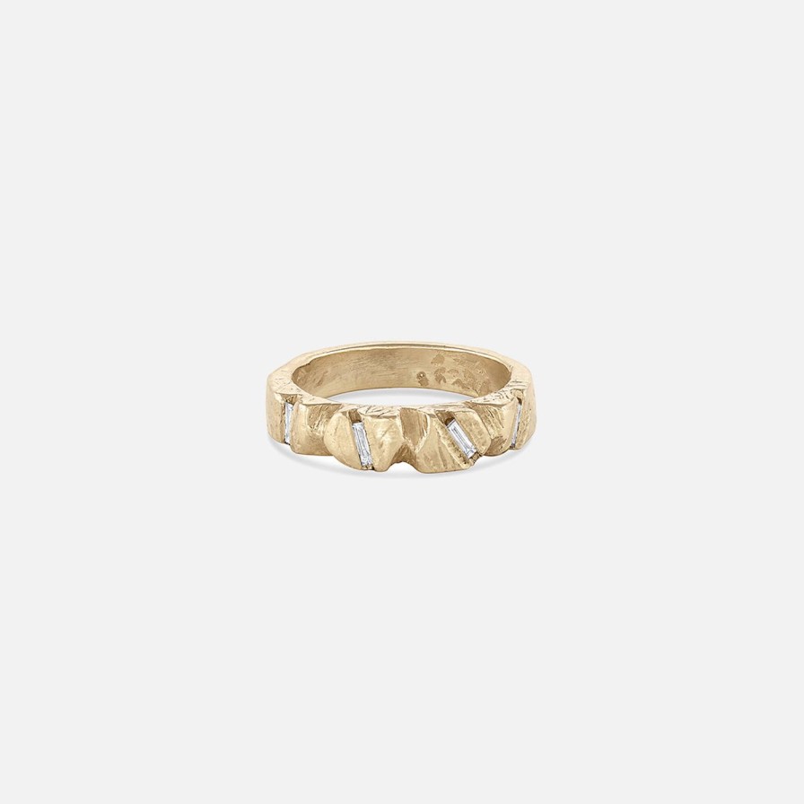 Rings EMBLM Fine Jewelry | Nugget Diamond Ring 14K Yellow Gold