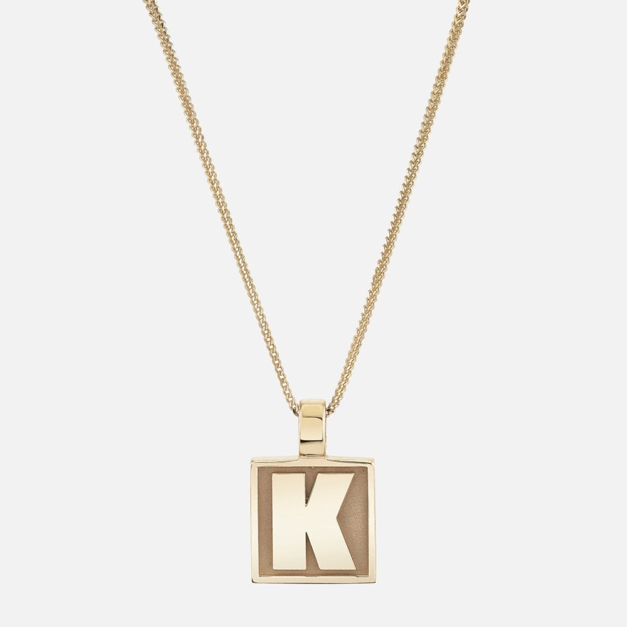 Charms & Pendants Ariel Gordon Jewelry | Varsity Initial Pendant