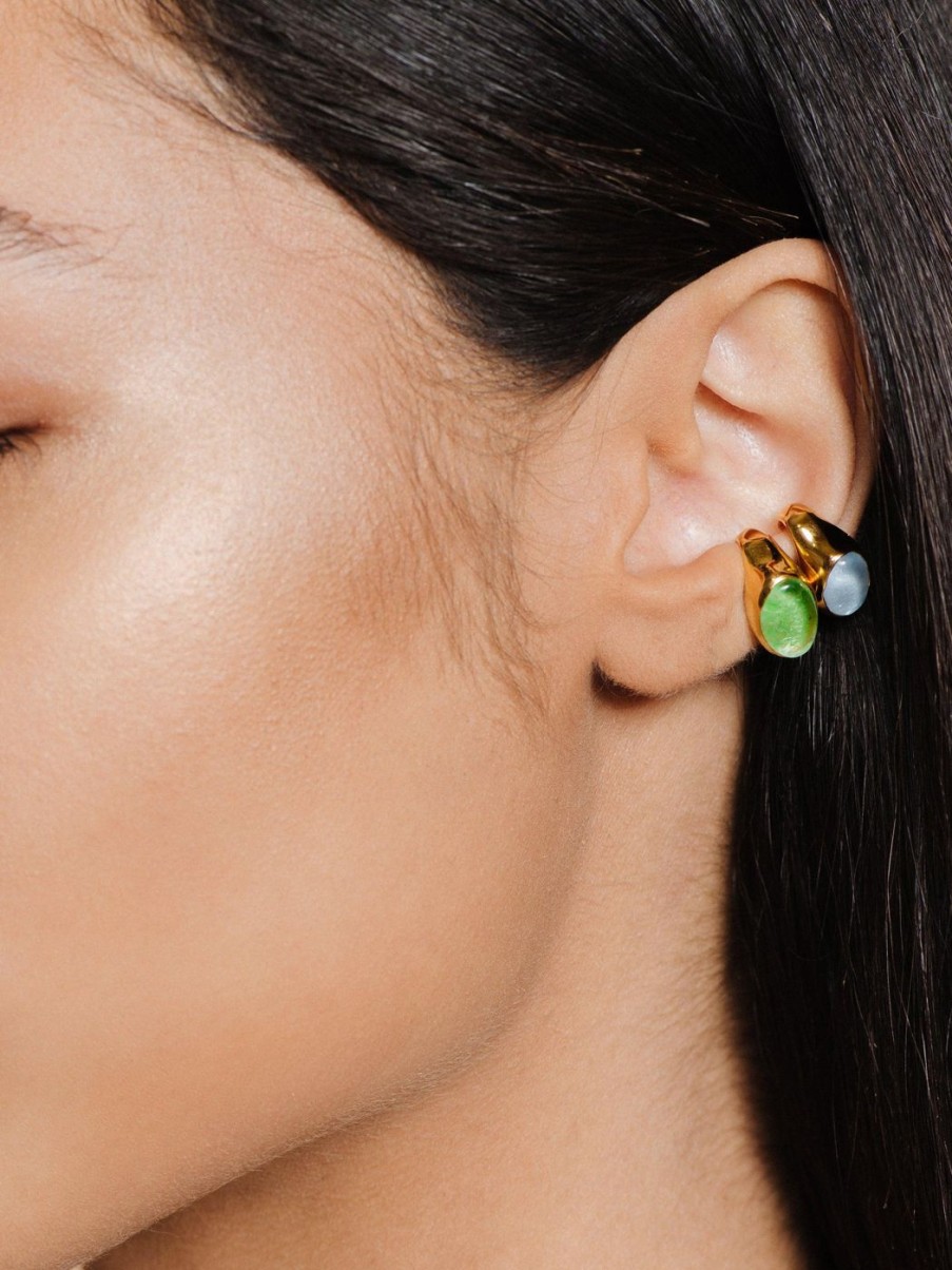 Earrings CLED | Oval Sculpture Ear Cuff