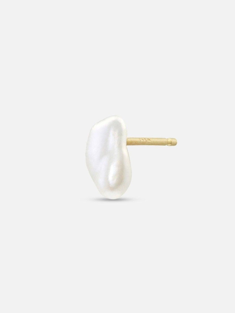 Earrings White/Space | Baby Lagniappe Pearl Studs