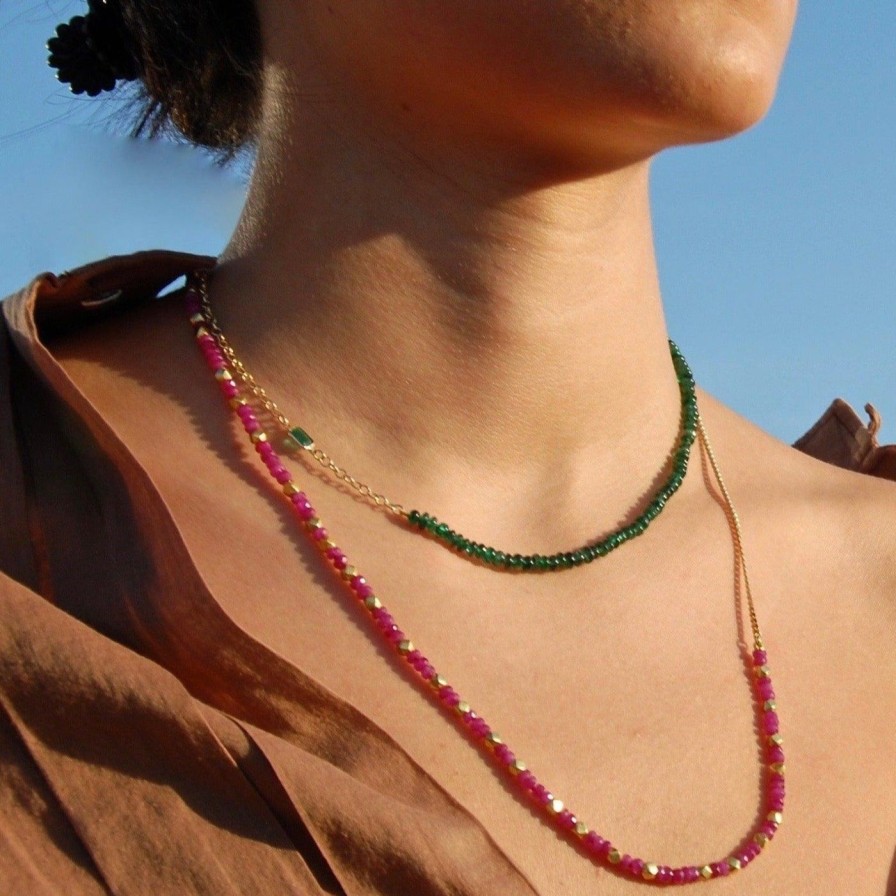 Necklaces Objet-a | Valerie Necklace Emerald