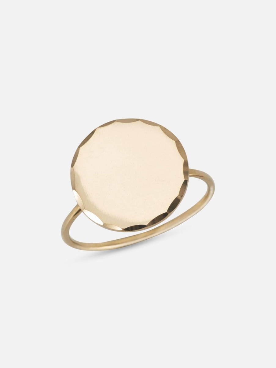 Rings Alice Pierre | Textured Circle Ring