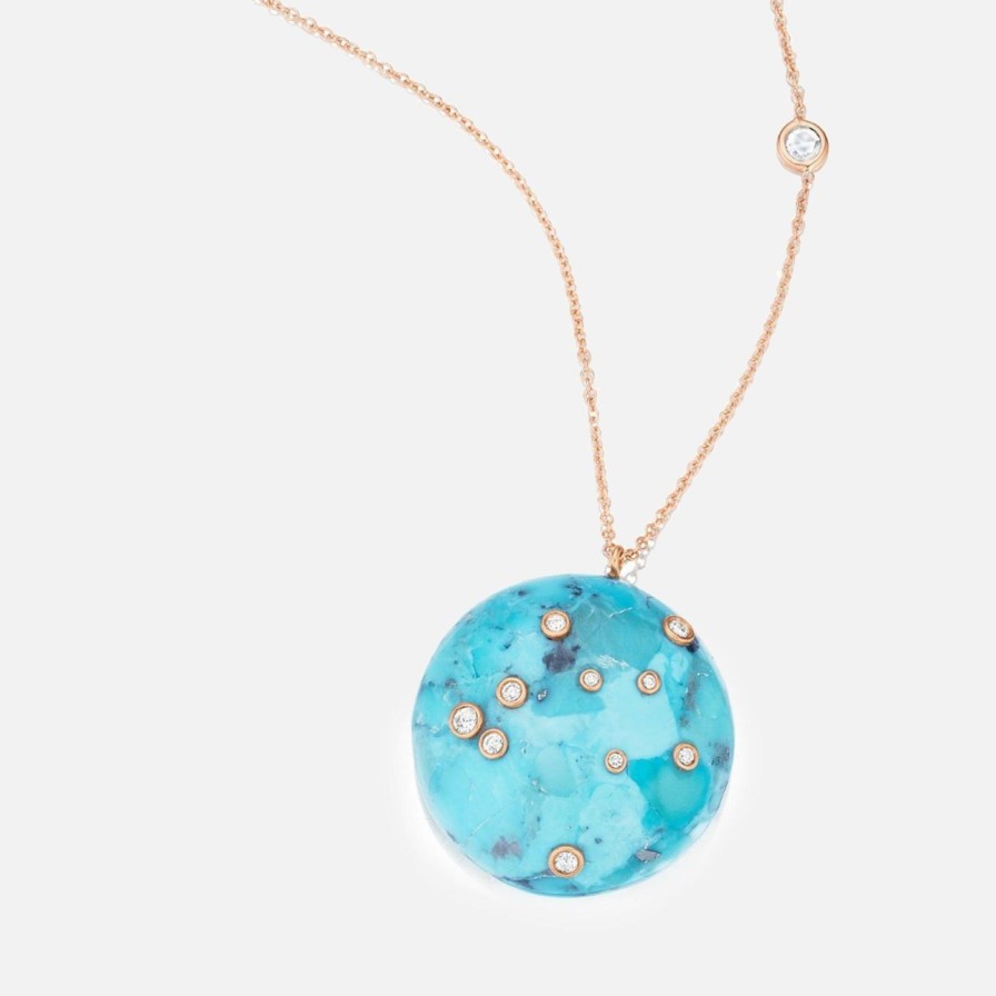 Necklaces Bleecker u0026 Prince | The Constellation Of Natural Turquoise Necklace