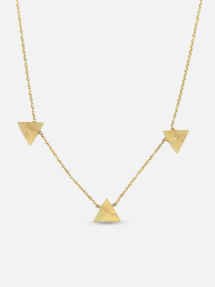 Necklaces Alice Pierre | Starburst Triangle Necklace