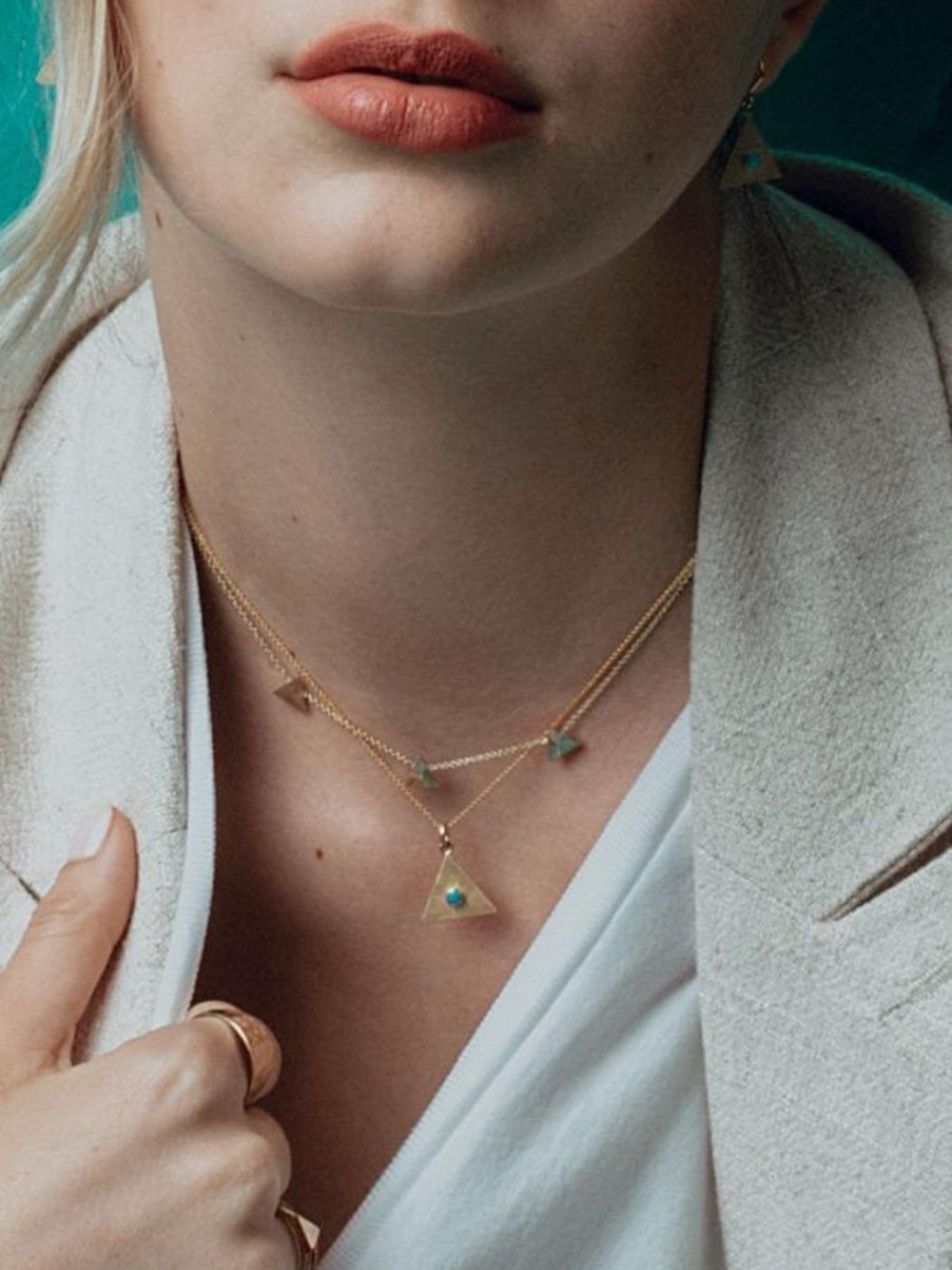 Necklaces Alice Pierre | Starburst Triangle Necklace