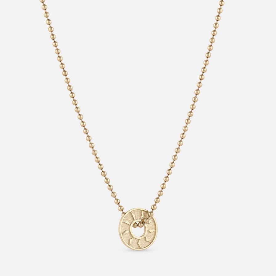 Necklaces EMBLM Fine Jewelry | Mini Ennead Necklace 14K Yellow Gold