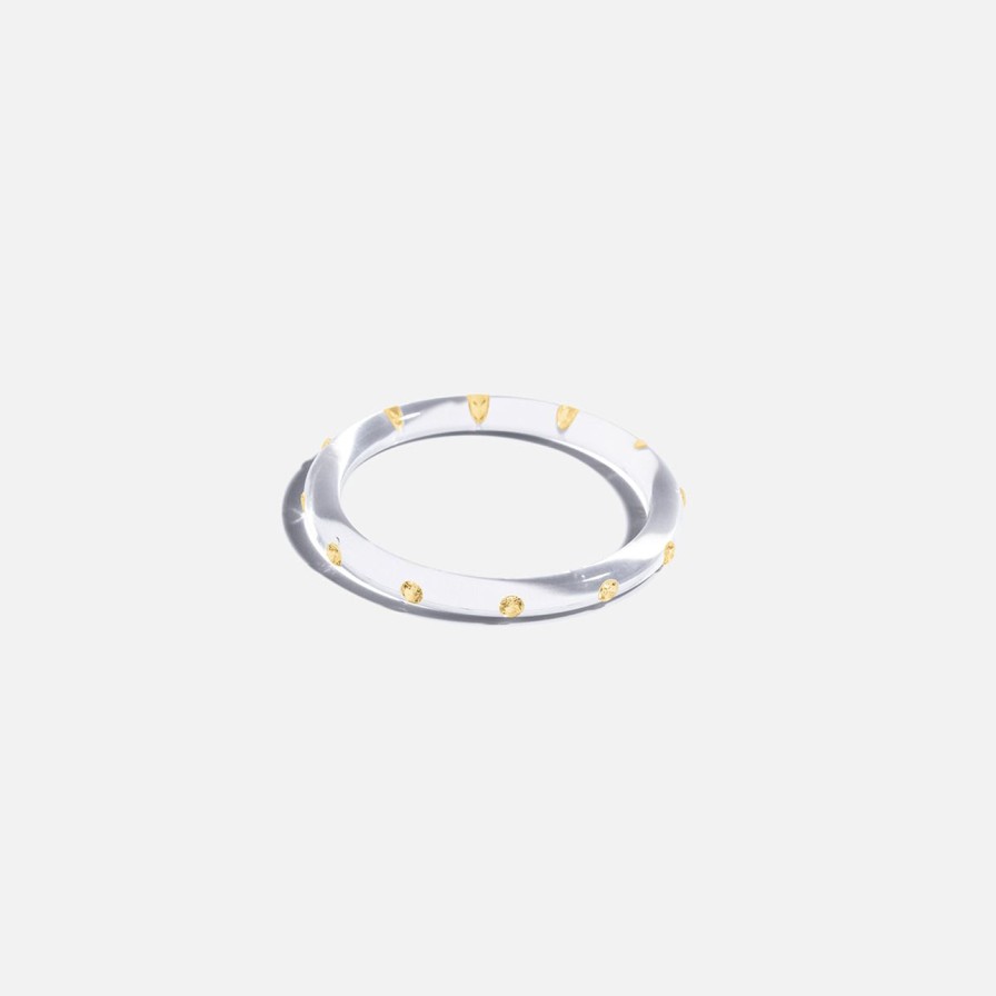 Bracelets Sarah Noor | Thin Lucid Bangle, Yellow