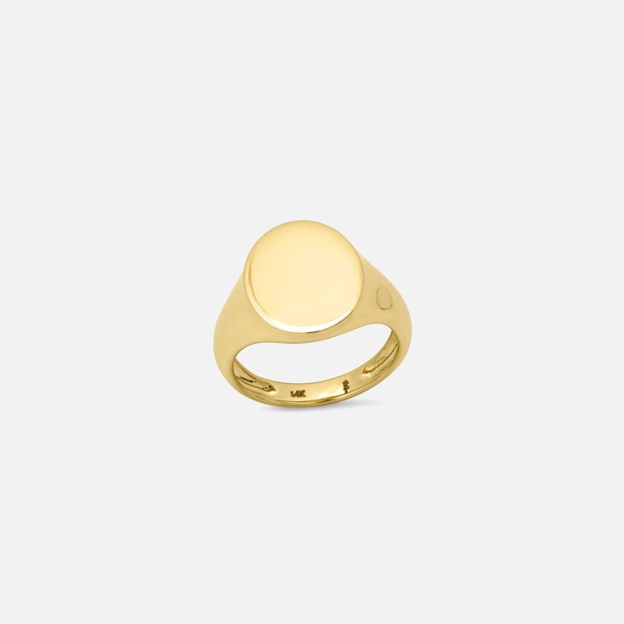 Rings Eriness | Gold Signet Pinky Ring