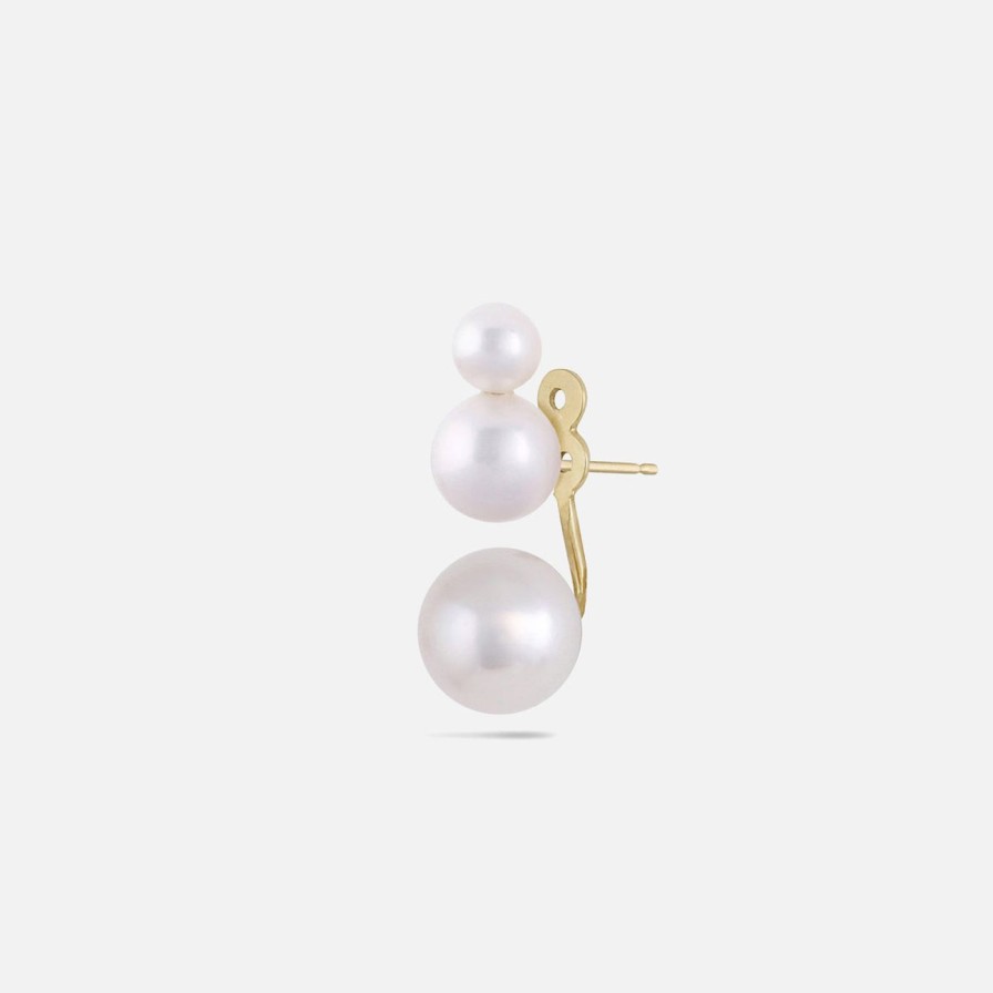 Earrings White/Space | Pila Floater Earrings Pearl