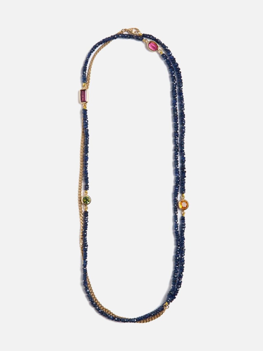 Necklaces Objet-a | The Blue Hour In Deep Blue Sapphire