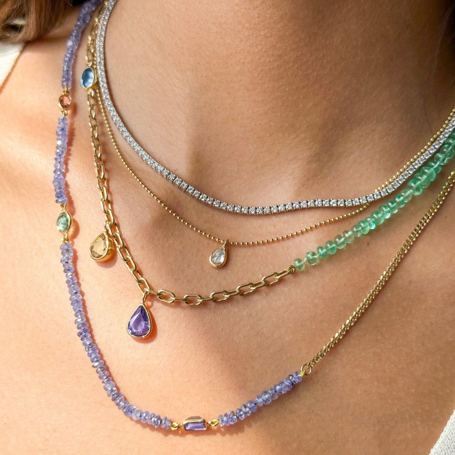 Necklaces Objet-a | The Blue Hour, Colombian Emeralds