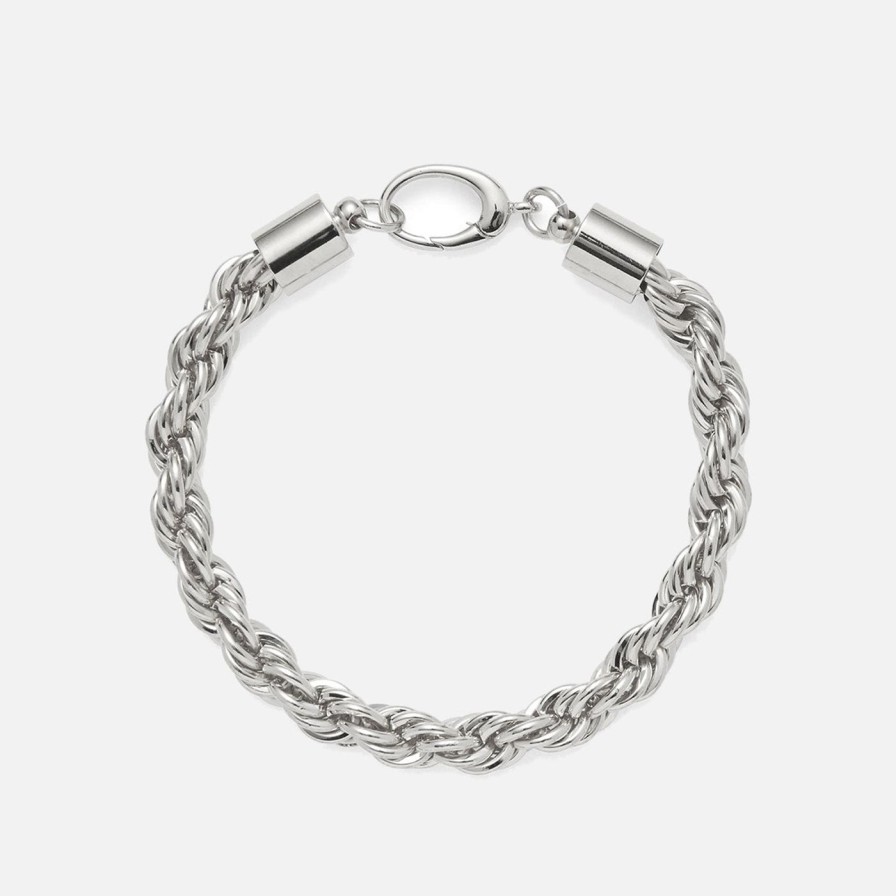 Bracelets Lady Grey | Xl Rope Chain Bracelet In Silver