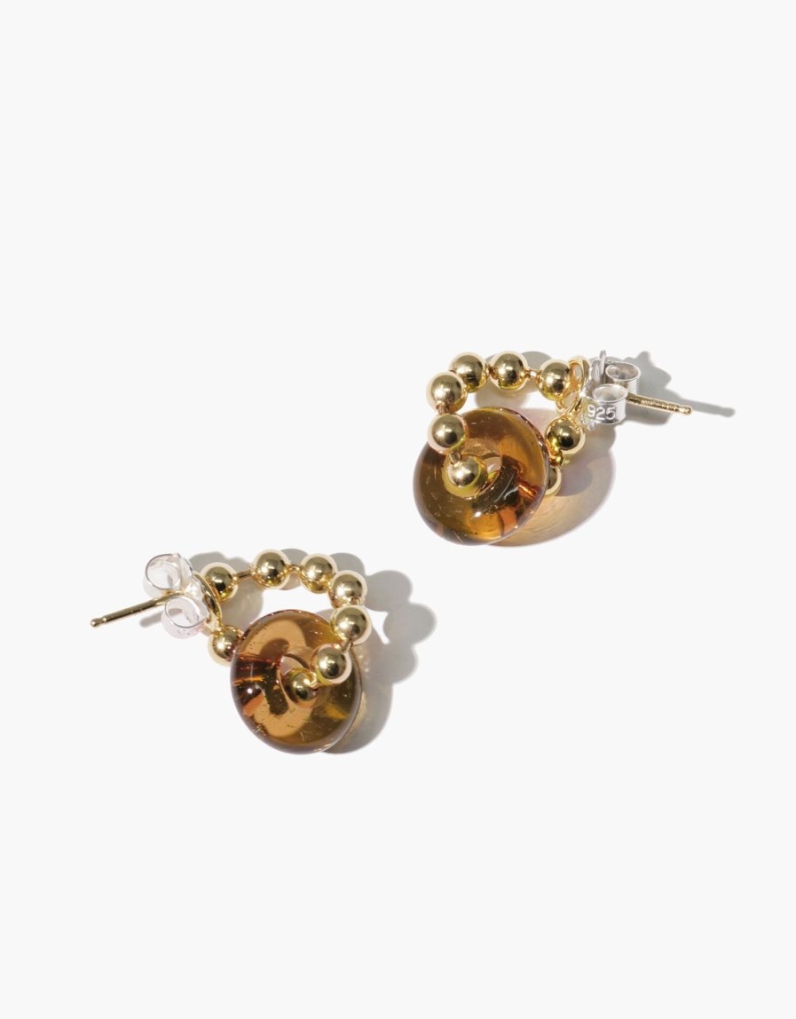 Earrings CLED | Donut Ball Hoop Earrings