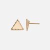 Earrings Alice Pierre | Textured Triangle Stud Earrings