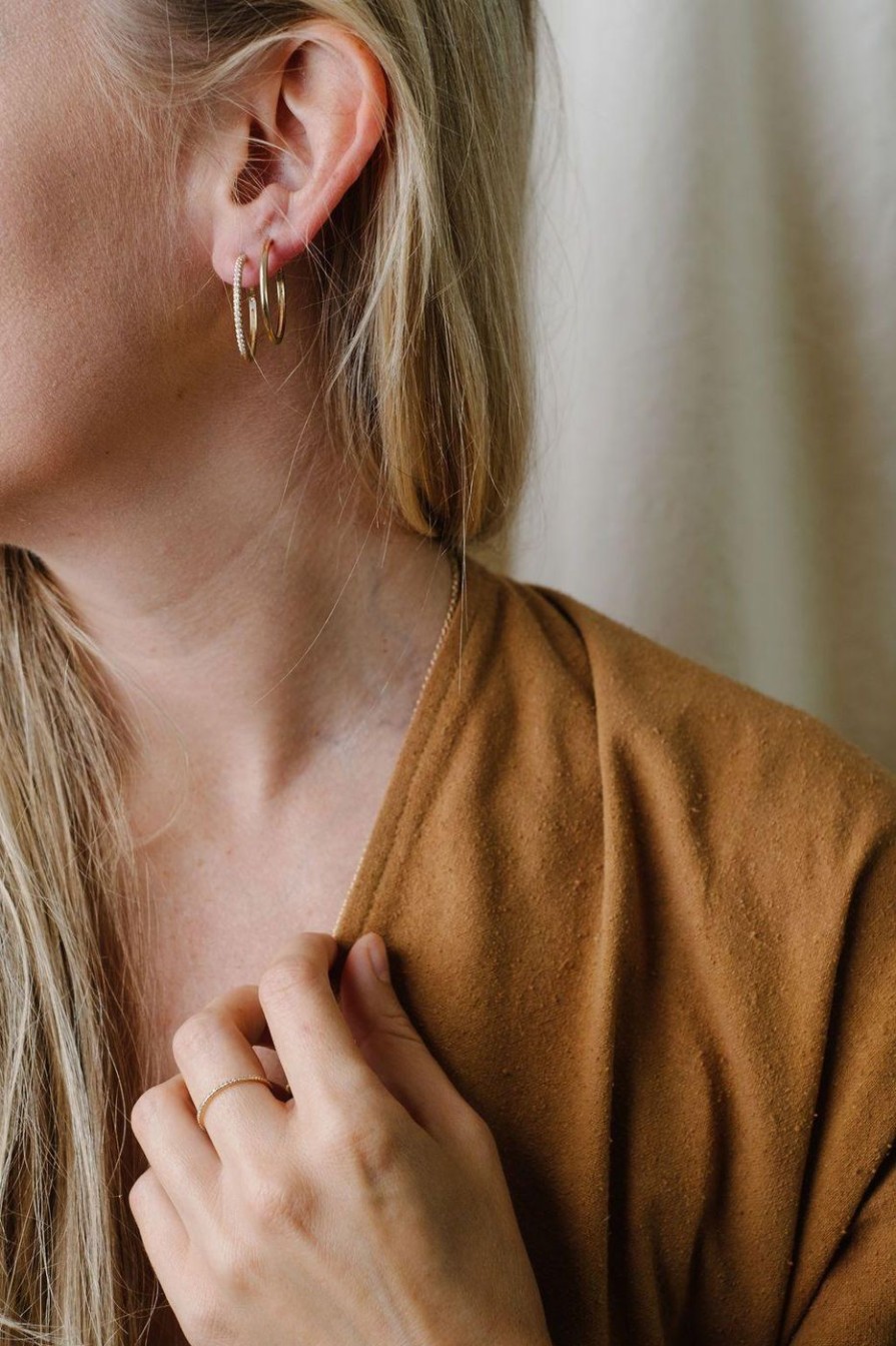 Earrings Stacy Nolan | One Inch Hoops