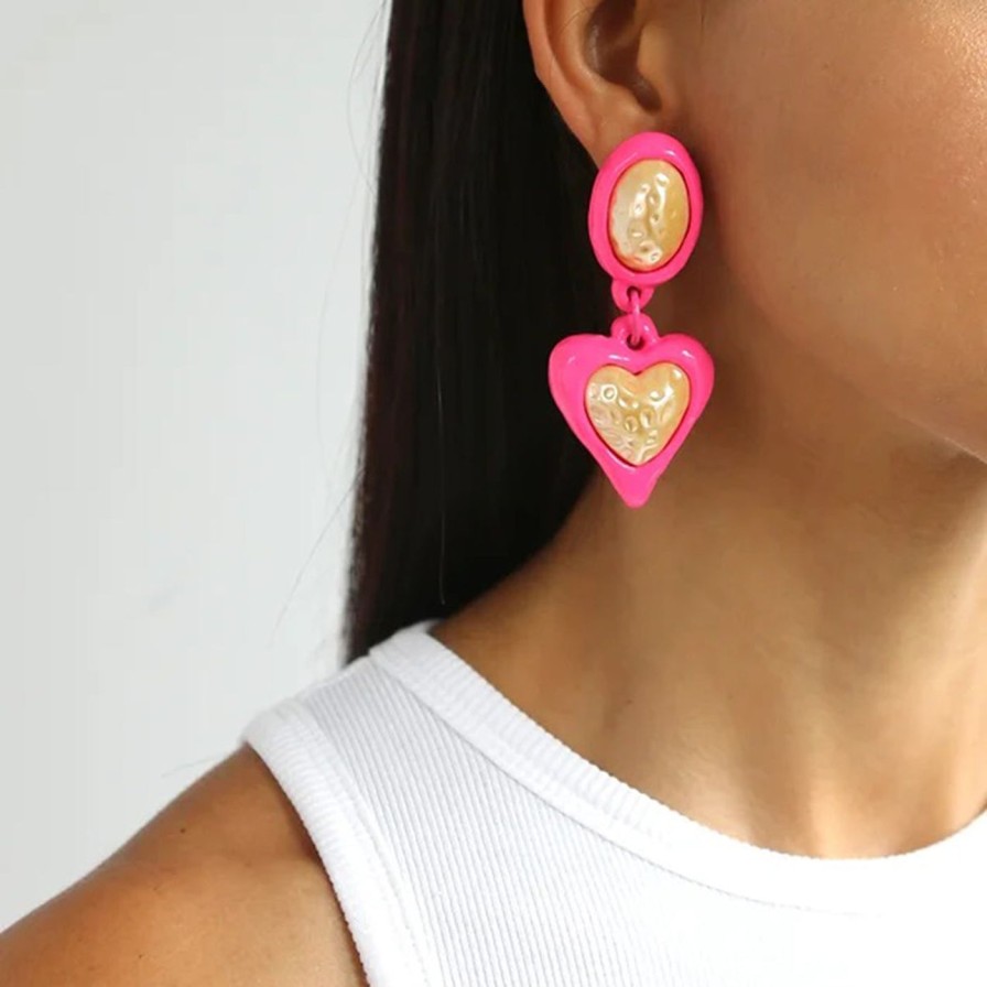 Earrings Julietta | Night Fever Earrings, Pink