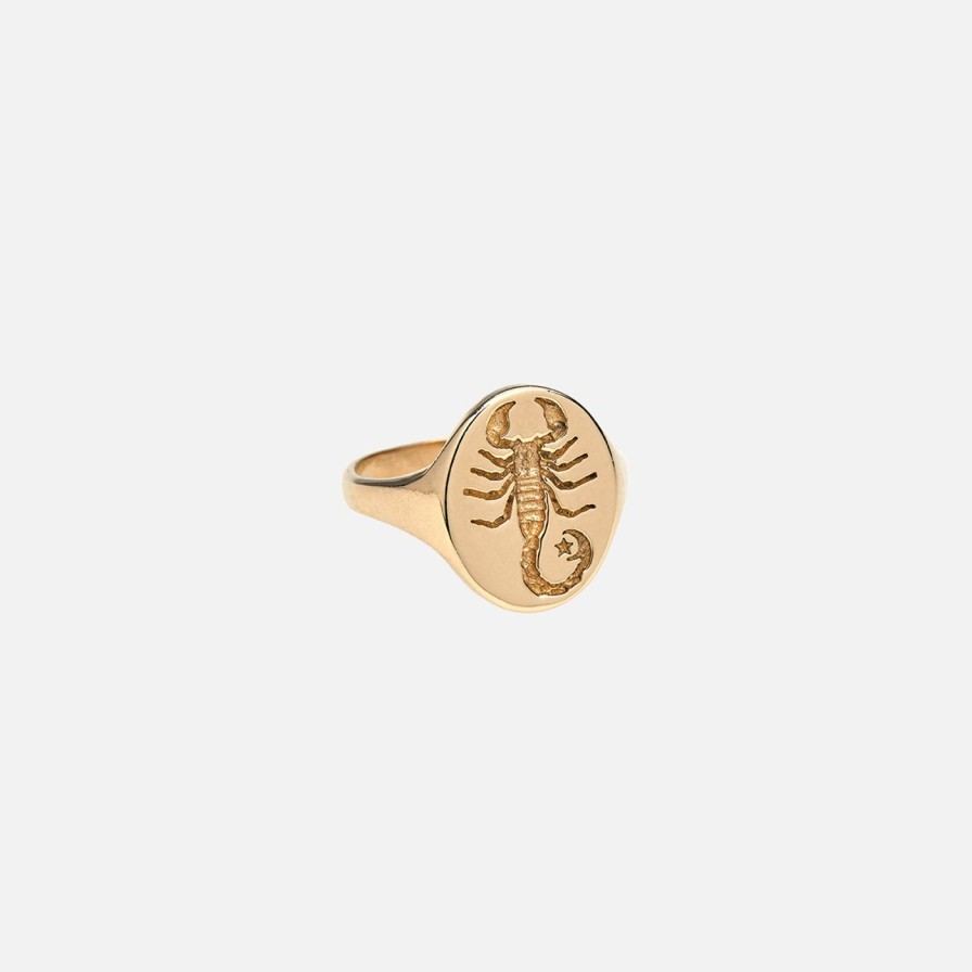 Rings Talon Jewelry | Gold Zodiac Signet Ring