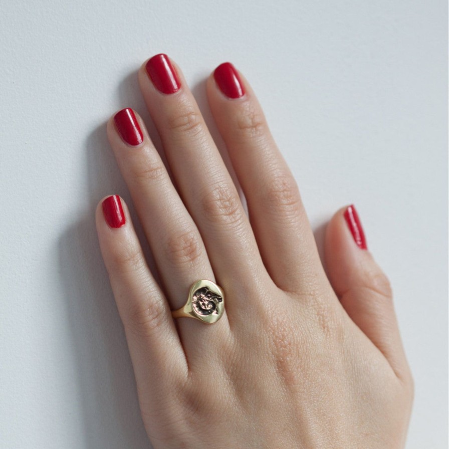 Rings Talon Jewelry | Gold Zodiac Signet Ring