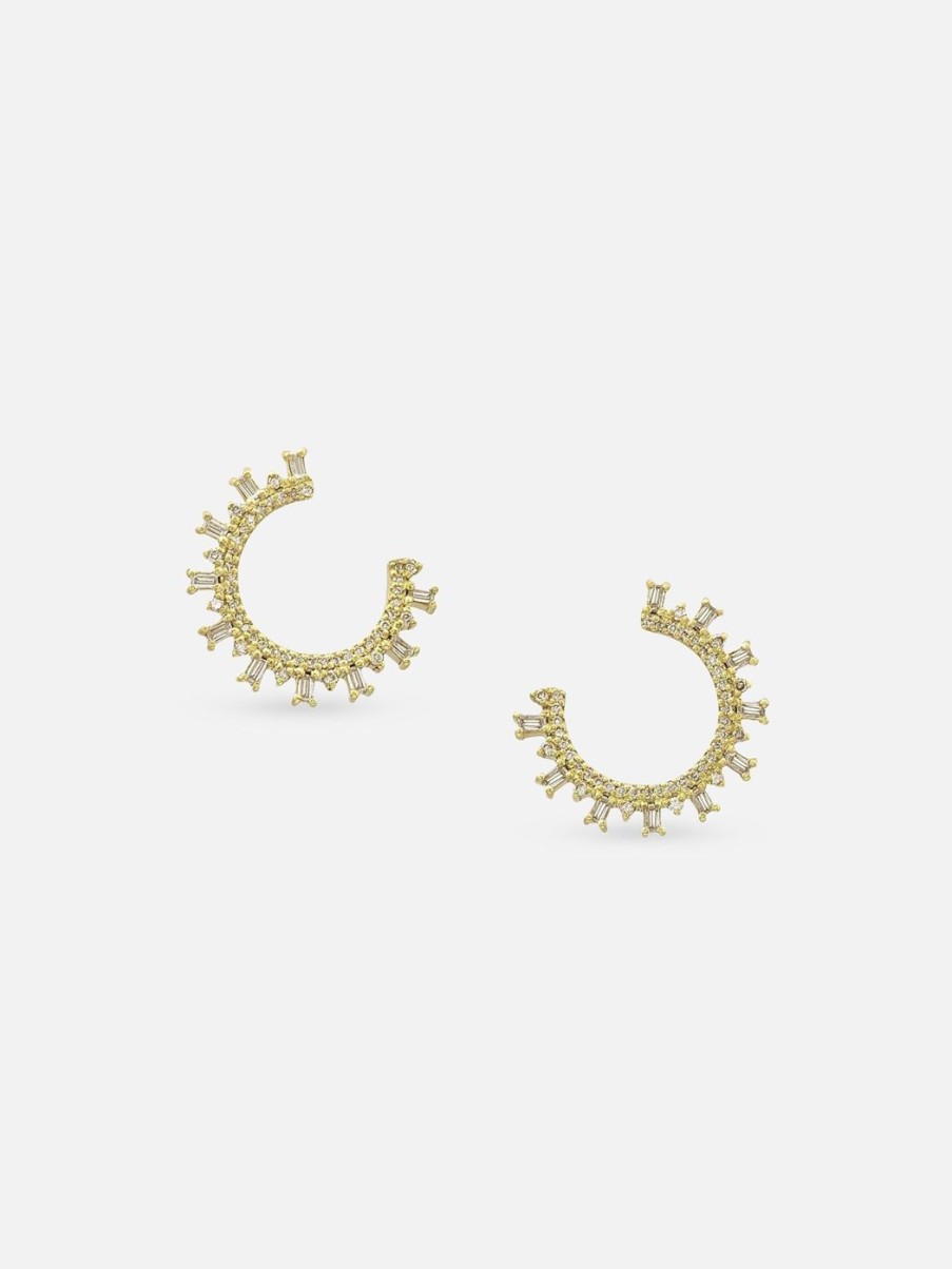 Earrings Meredith Young | Champagne Hoop Studs