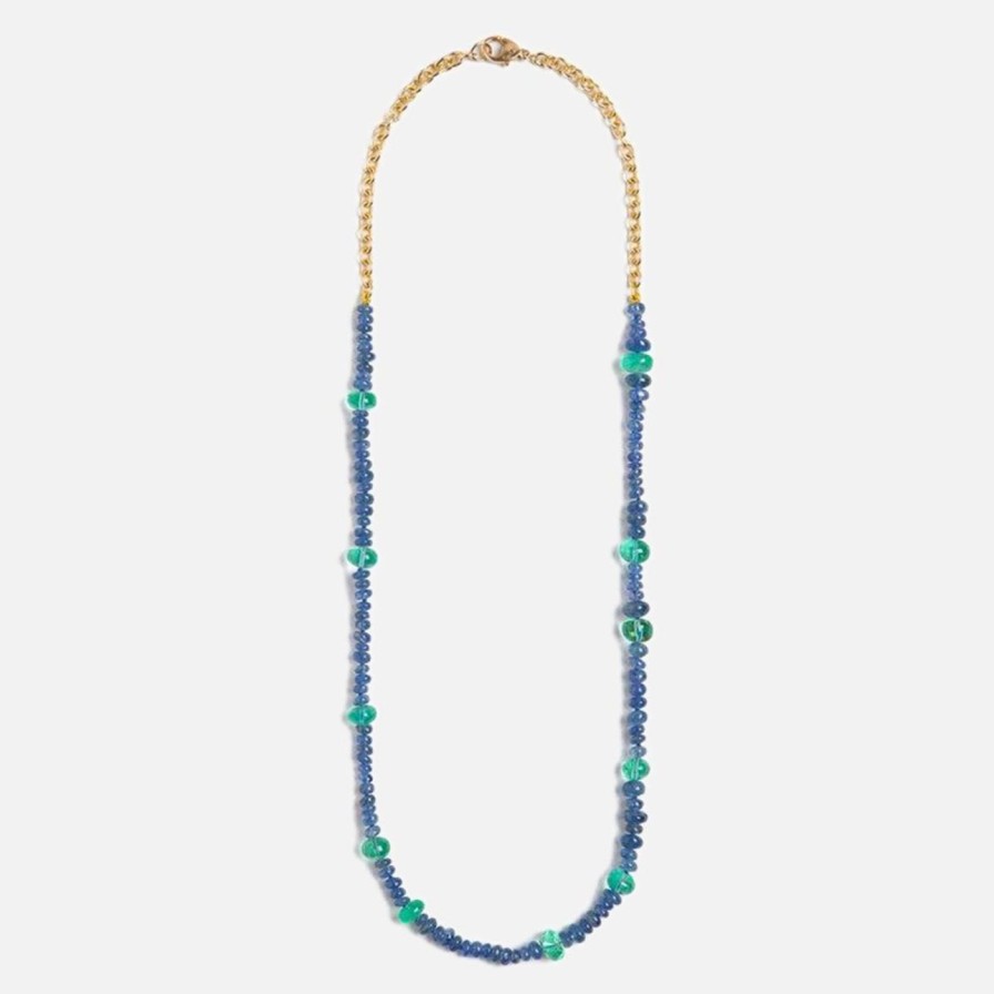 Necklaces Objet-a | La Plage Sapphires And Fine Colombian Emeralds