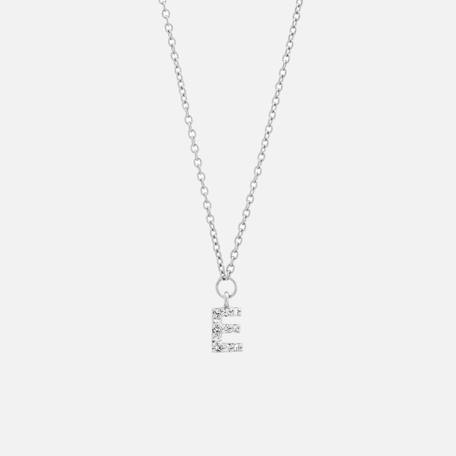 Necklaces Eriness | Diamond Mini Initial Necklace